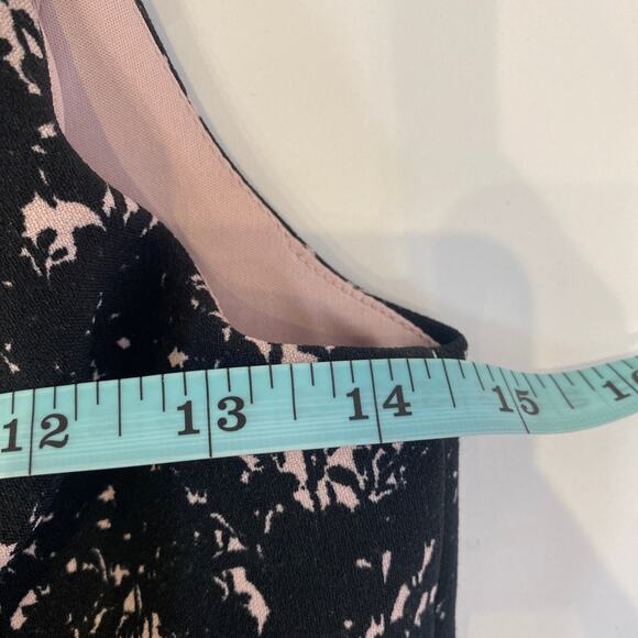 Luxe by Carmen Marc Valvo Midi Fit & Flare Dress Sz 4 Pink Black - Picture 10 of 16